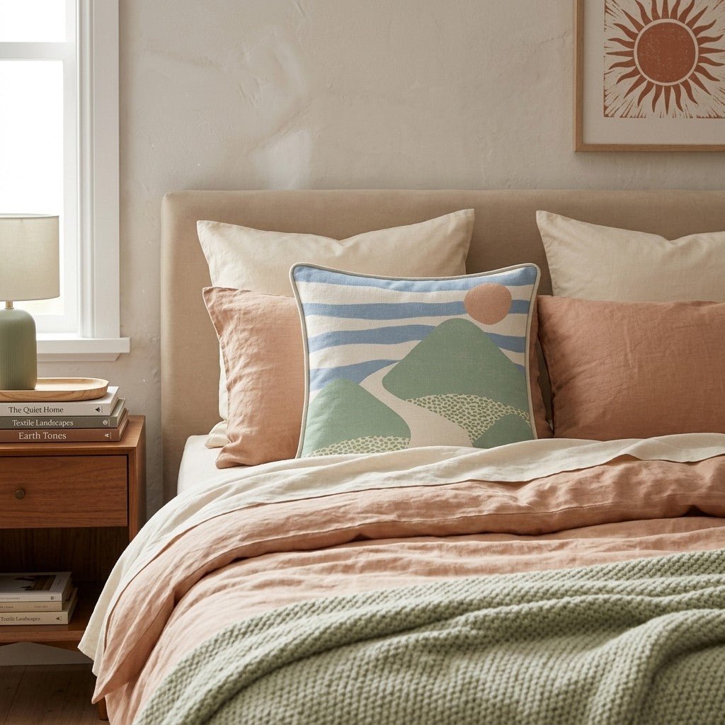 Mountain Pathway Throw Pillow - Hillcroft Home