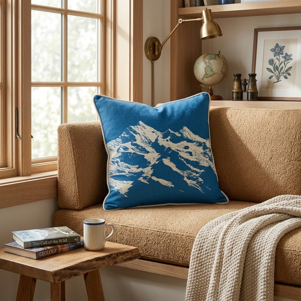 Mountain Peaks Throw Pillow - Hillcroft Home