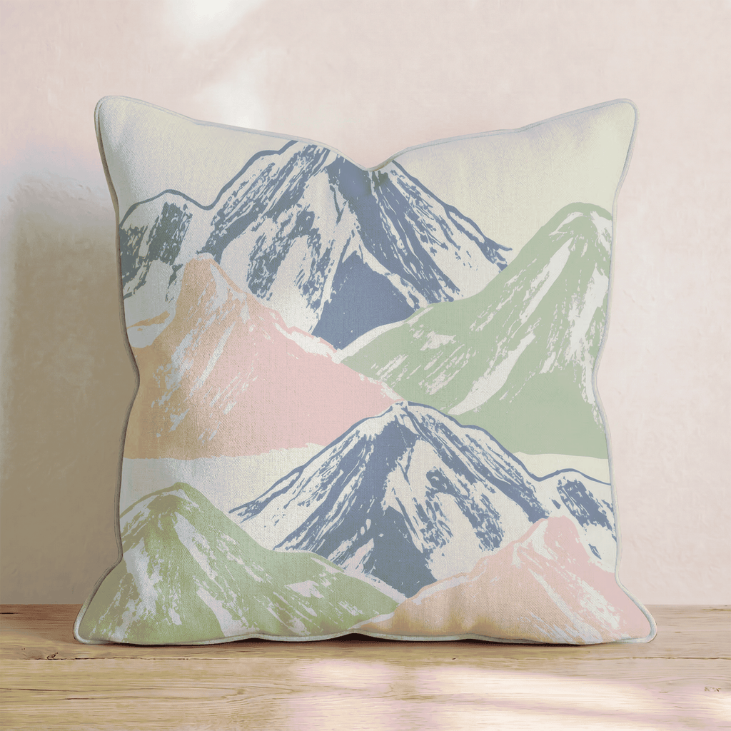 Mountain Range Throw Pillow - Hillcroft Home
