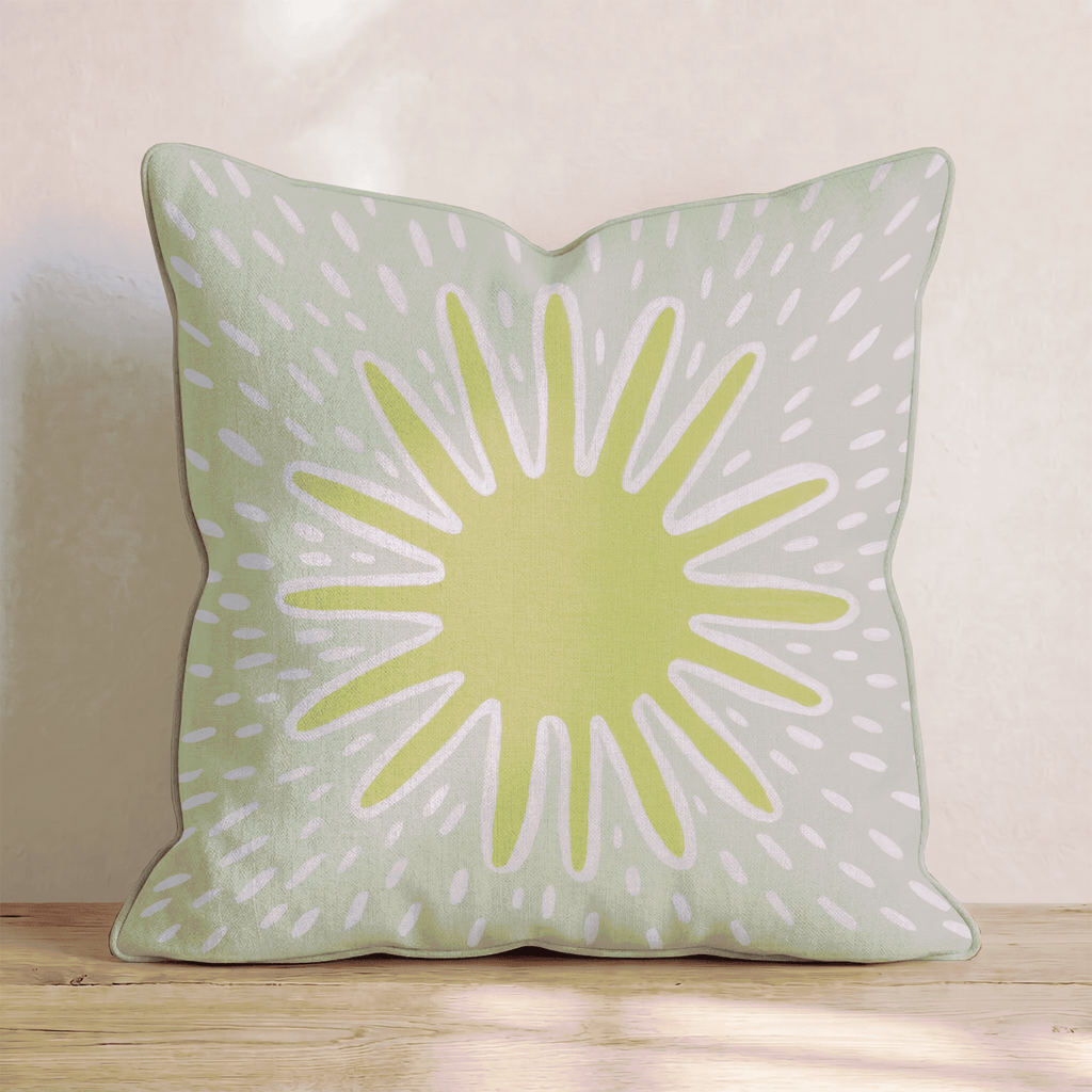 Mr. Golden Sun Throw Pillow - Hillcroft Home
