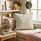 Mr. Snowman & Scout Throw Pillow throw pillow - Hillcroft Home