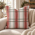 Mulberry Lane Plaid Throw Pillow throw pillow - Hillcroft Home