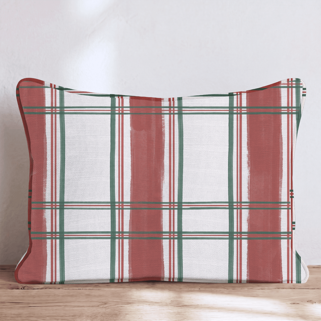 Mulberry Lane Plaid Throw Pillow throw pillow - Hillcroft Home