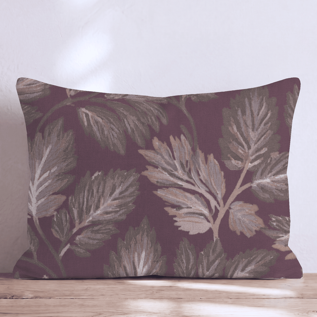 Mulberry Leaves Throw Pillow throw pillow - Hillcroft Home