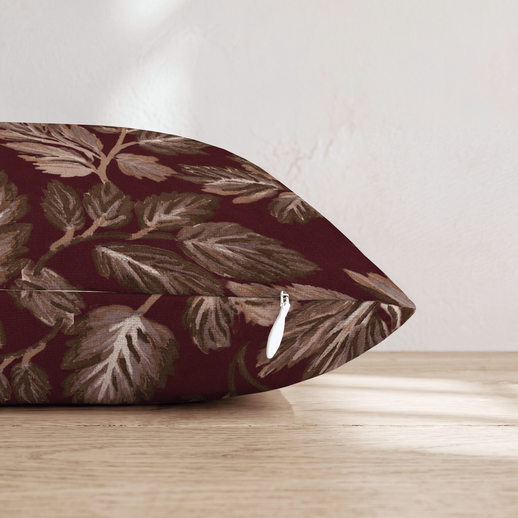 Mulberry Leaves Throw Pillow throw pillow - Hillcroft Home
