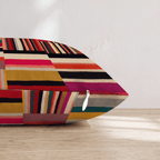 Multicolor Stripe Throw Pillow - Hillcroft Home