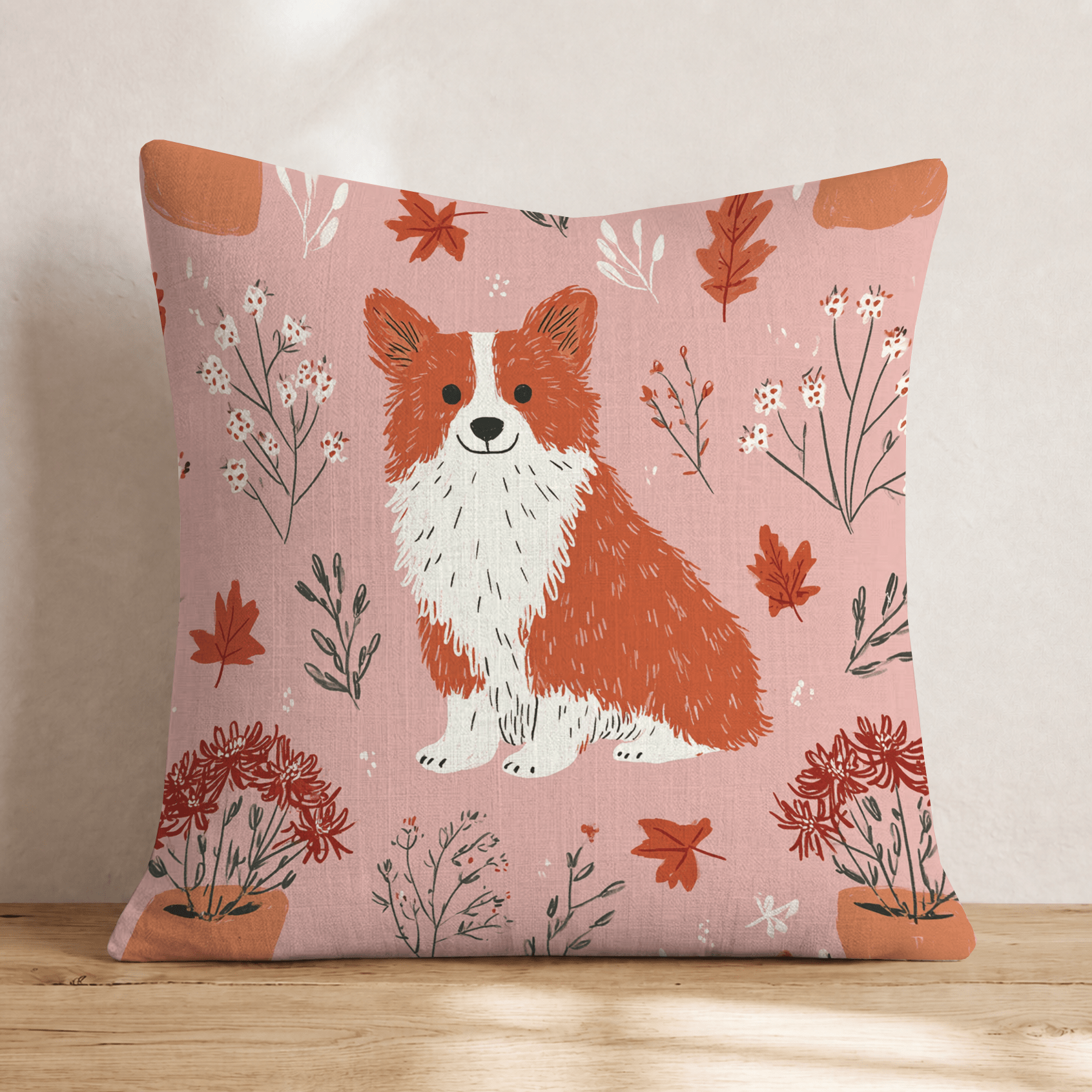 Mum_s Corgi Throw Pillow - Hillcroft Home