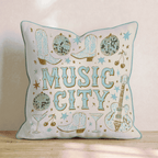 Music City Throw Pillow - Hillcroft Home