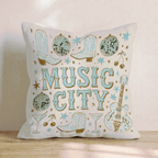 Music City Throw Pillow - Hillcroft Home