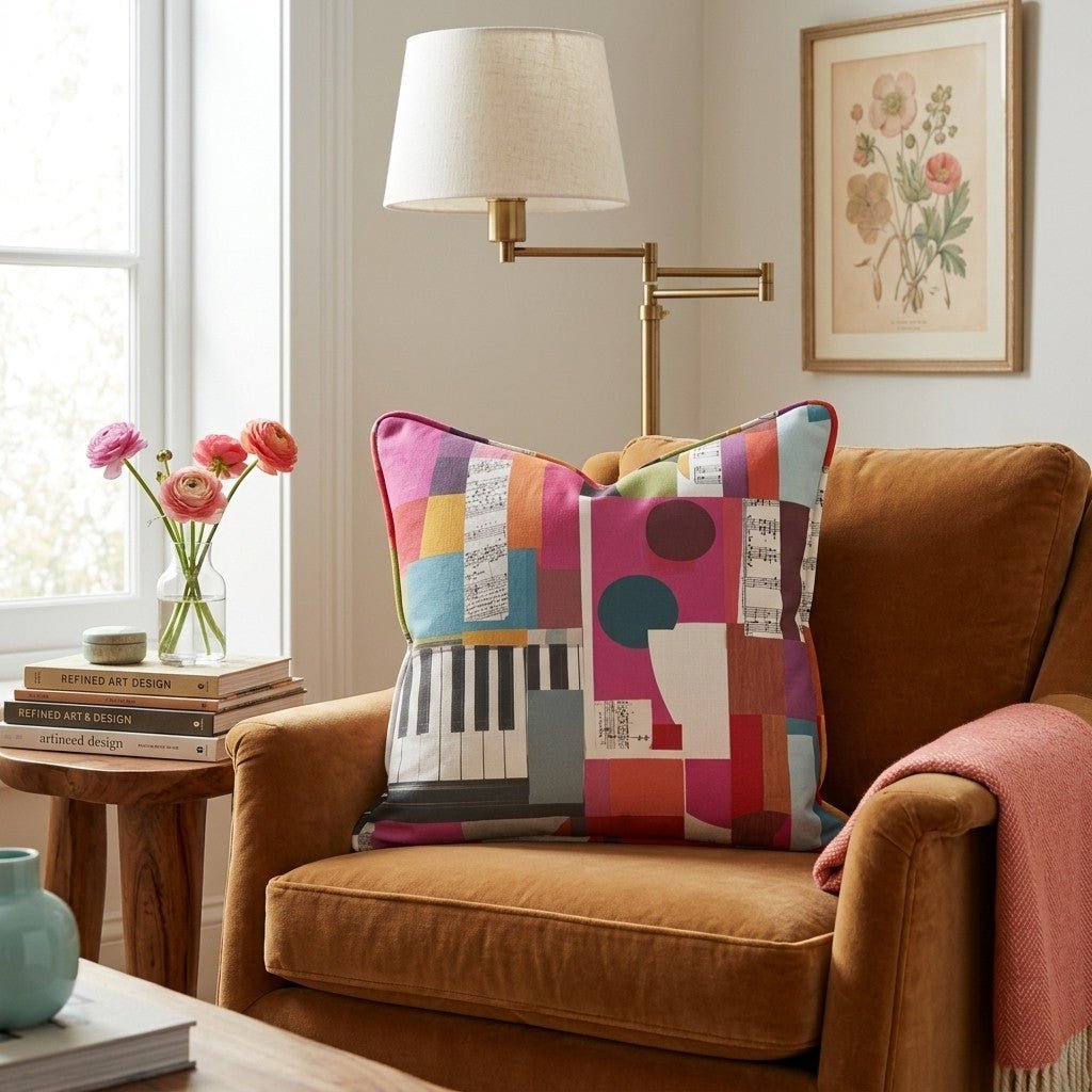 Music in Me Throw Pillow - Hillcroft Home