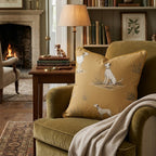 Mustard Field Pointer Throw Pillow - Hillcroft Home