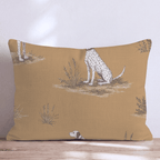 Mustard Field Pointer Throw Pillow - Hillcroft Home