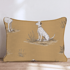 Mustard Field Pointer Throw Pillow - Hillcroft Home