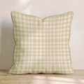 Mustard Plaid Throw Pillow - Hillcroft Home