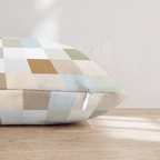 Muted Neutral Checker Throw Pillow - Hillcroft Home
