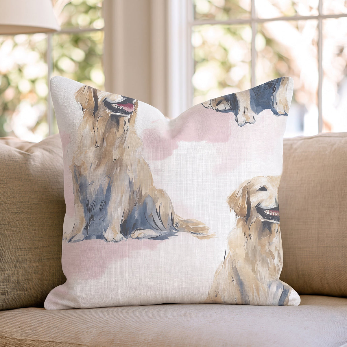 My Golden Life Throw Pillow throw pillow - Hillcroft Home