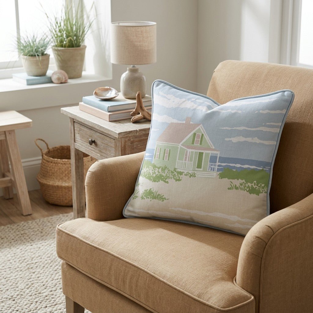 My Sand Castle Throw Pillow - Hillcroft Home