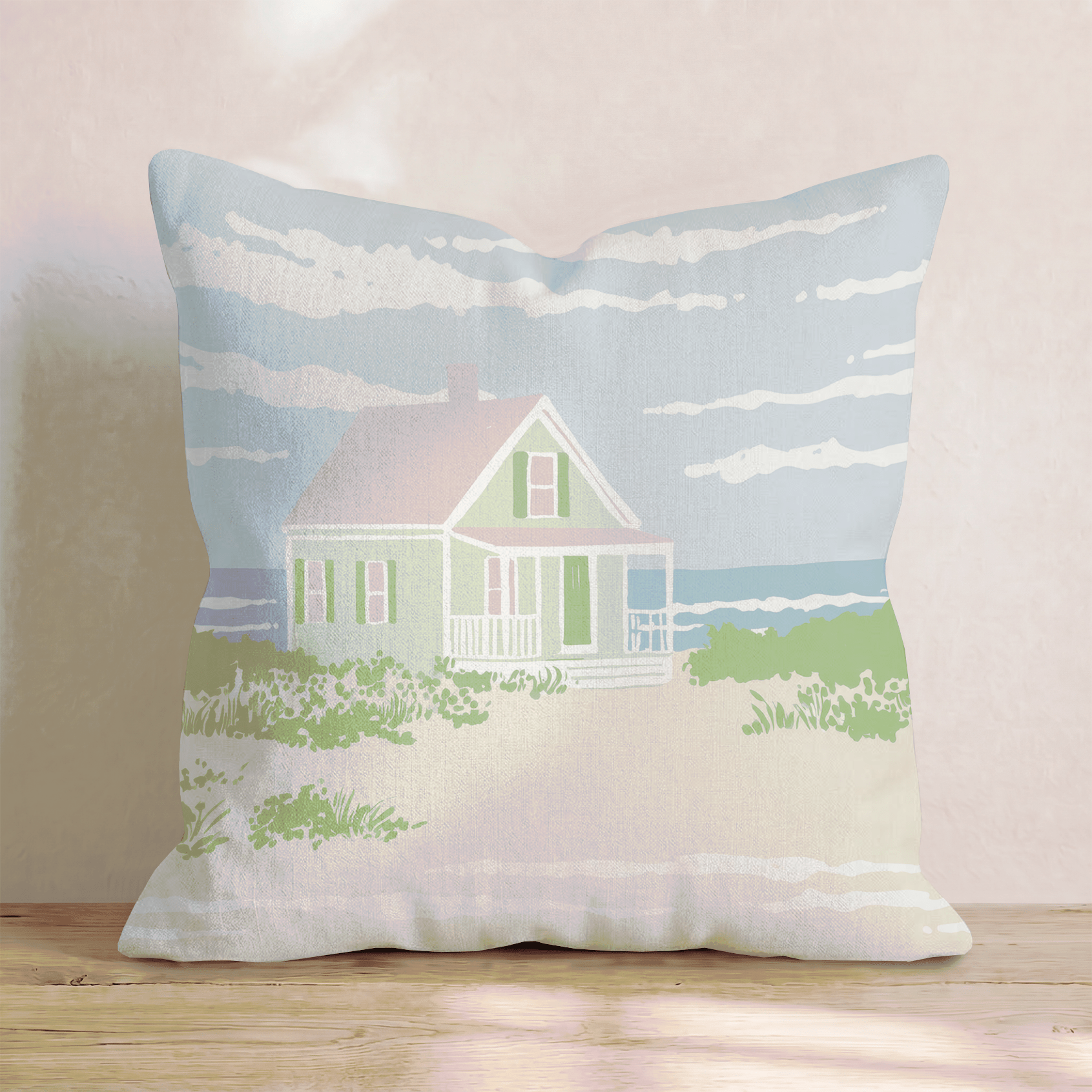 My Sand Castle Throw Pillow - Hillcroft Home