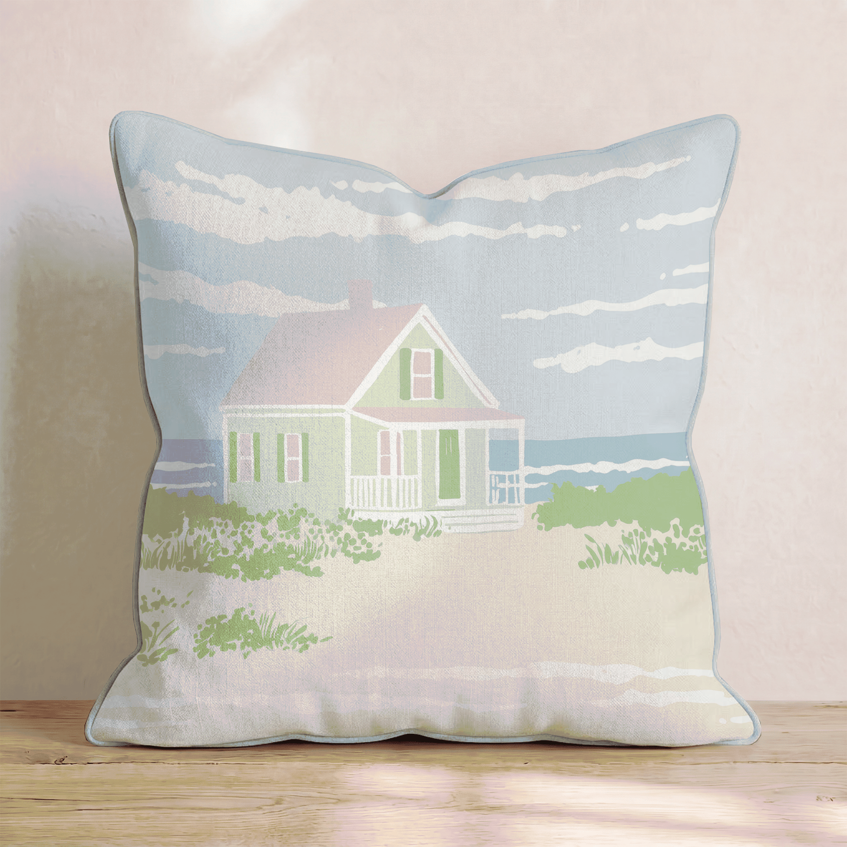 My Sand Castle Throw Pillow - Hillcroft Home