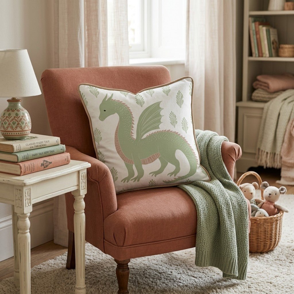 Mystical Dragon Throw Pillow - Hillcroft Home
