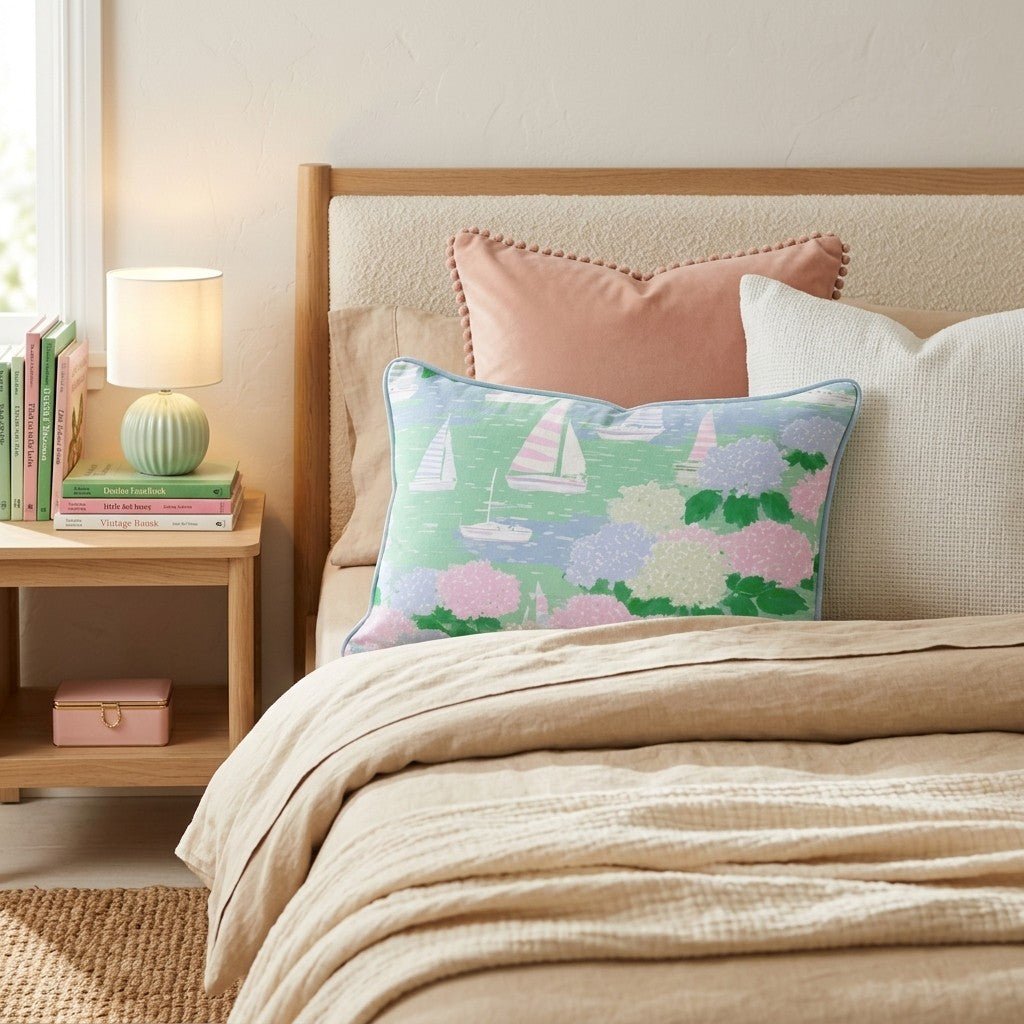 Nantucket Sail Throw Pillow - Hillcroft Home