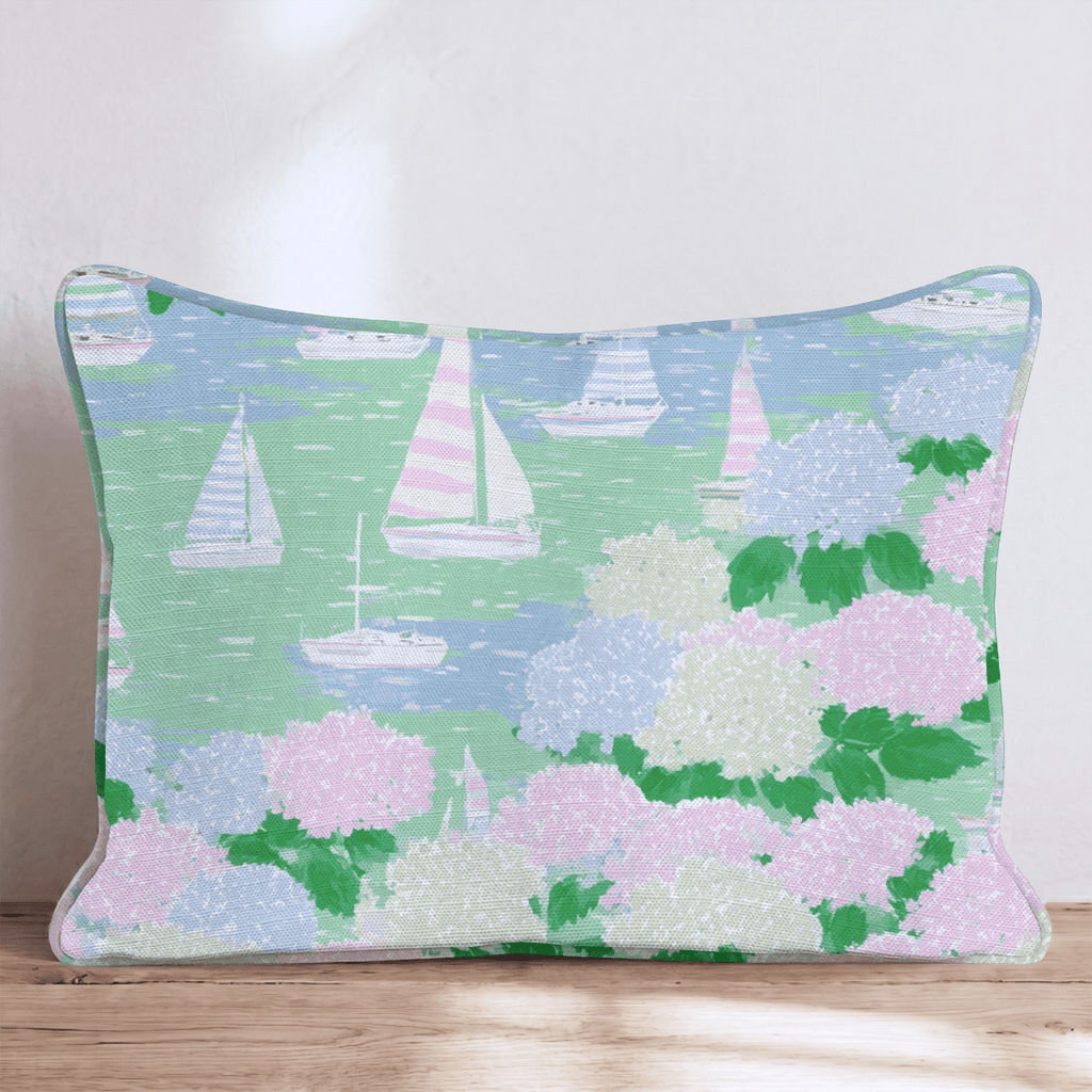 Nantucket Sail Throw Pillow - Hillcroft Home