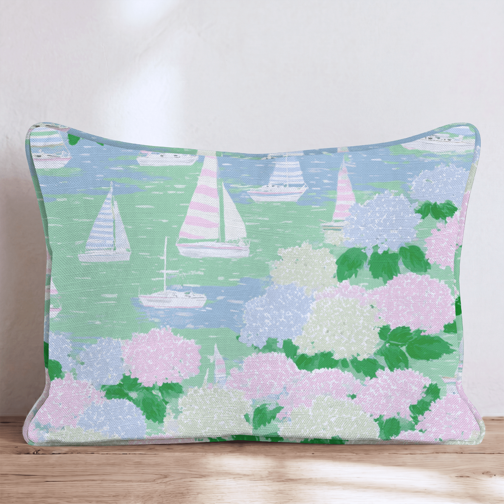 Nantucket Sail Throw Pillow - Hillcroft Home