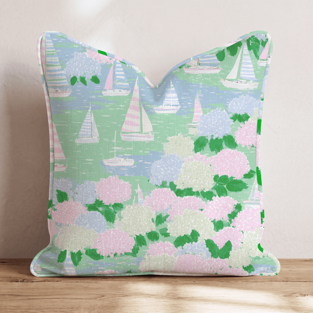 Nantucket Sail Throw Pillow - Hillcroft Home