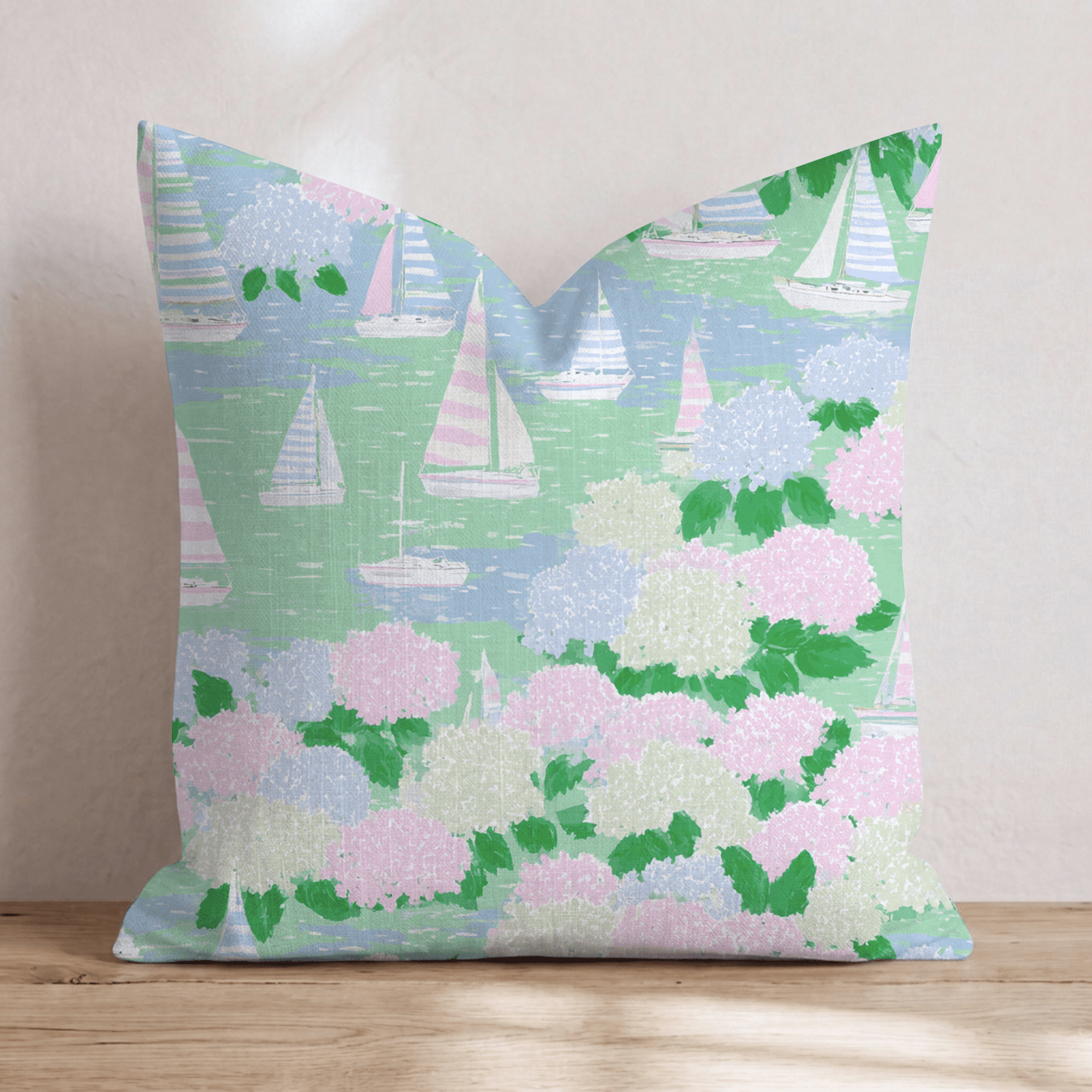 Nantucket Sail Throw Pillow - Hillcroft Home
