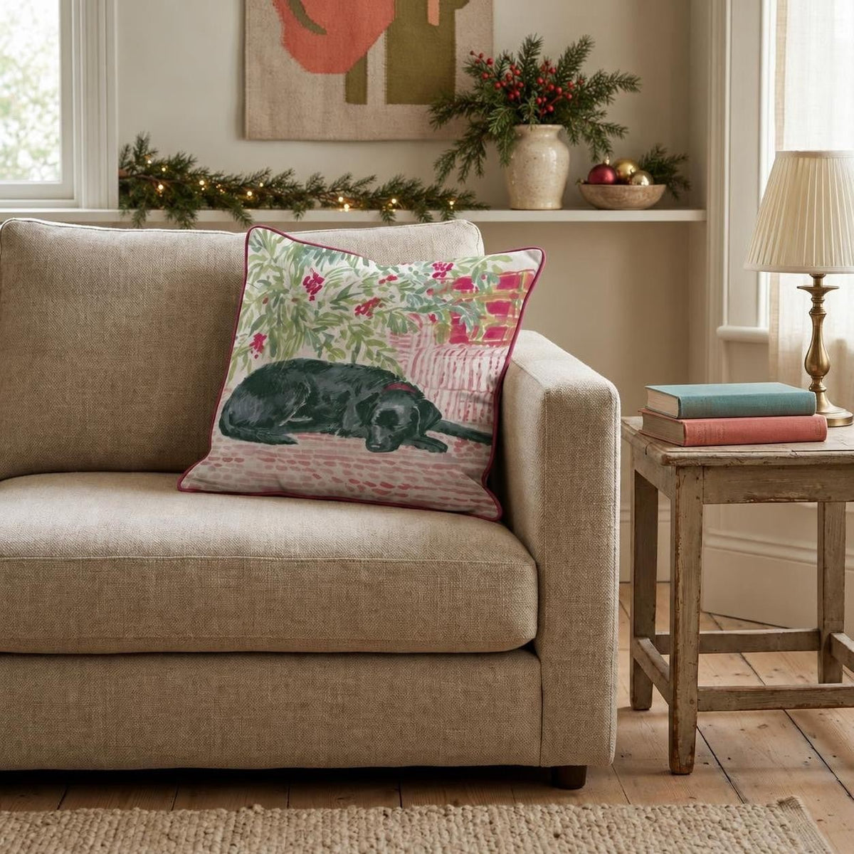 Nap Under The Tree Throw Pillow throw pillow - Hillcroft Home