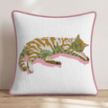 Napping Chester Throw Pillow - Hillcroft Home