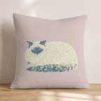 Naptime For The Ragdoll Throw Pillow - Hillcroft Home