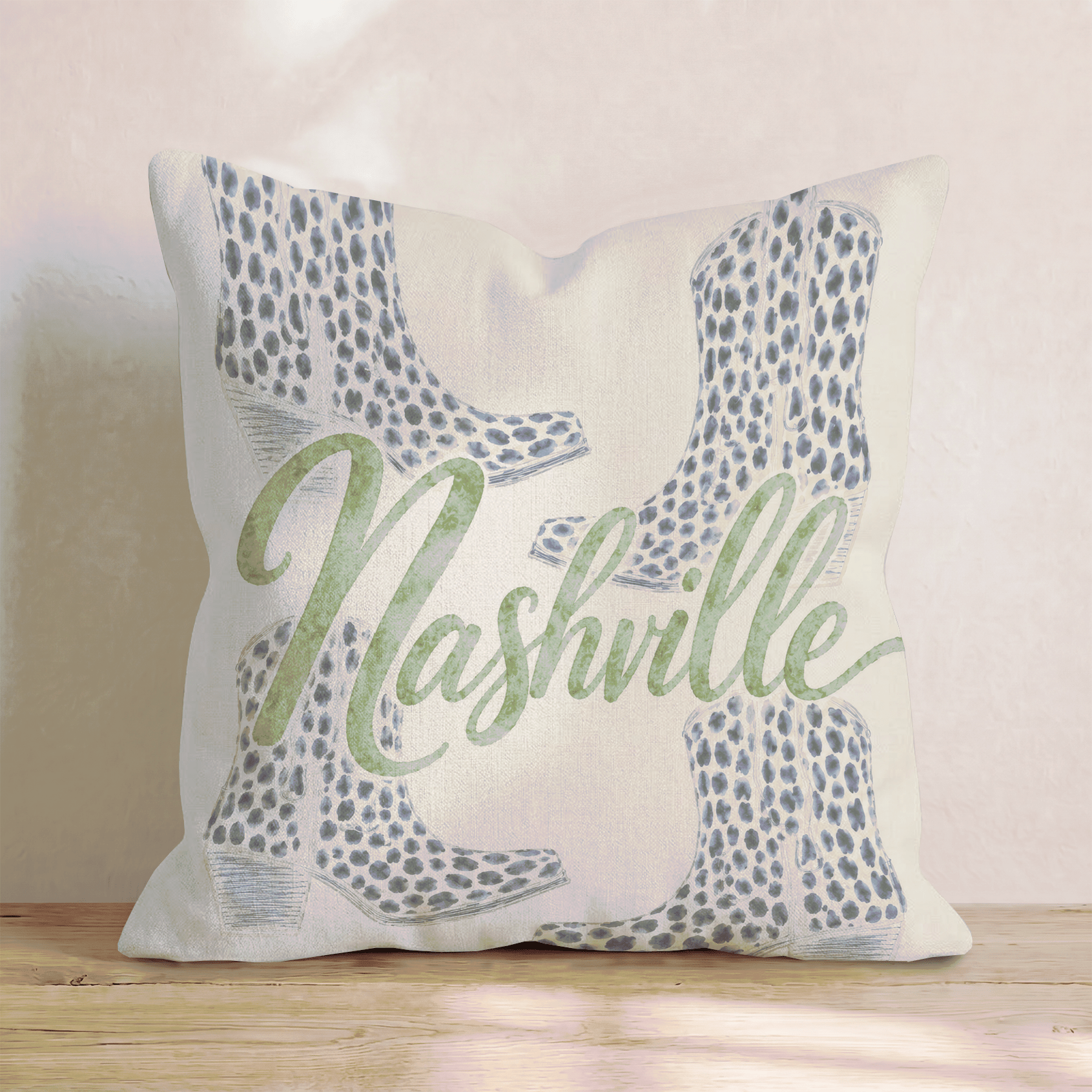 Nashville Boots Throw Pillow - Hillcroft Home