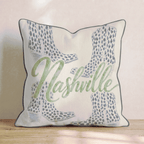Nashville Boots Throw Pillow - Hillcroft Home