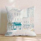 Nashville Cafe Throw Pillow - Hillcroft Home