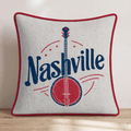 Nashville Guitar Throw Pillow - Hillcroft Home