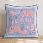 Nashville Nights Throw Pillow - Hillcroft Home