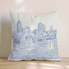 Nashville Waters Throw Pillow - Hillcroft Home