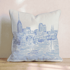 Nashville Waters Throw Pillow - Hillcroft Home