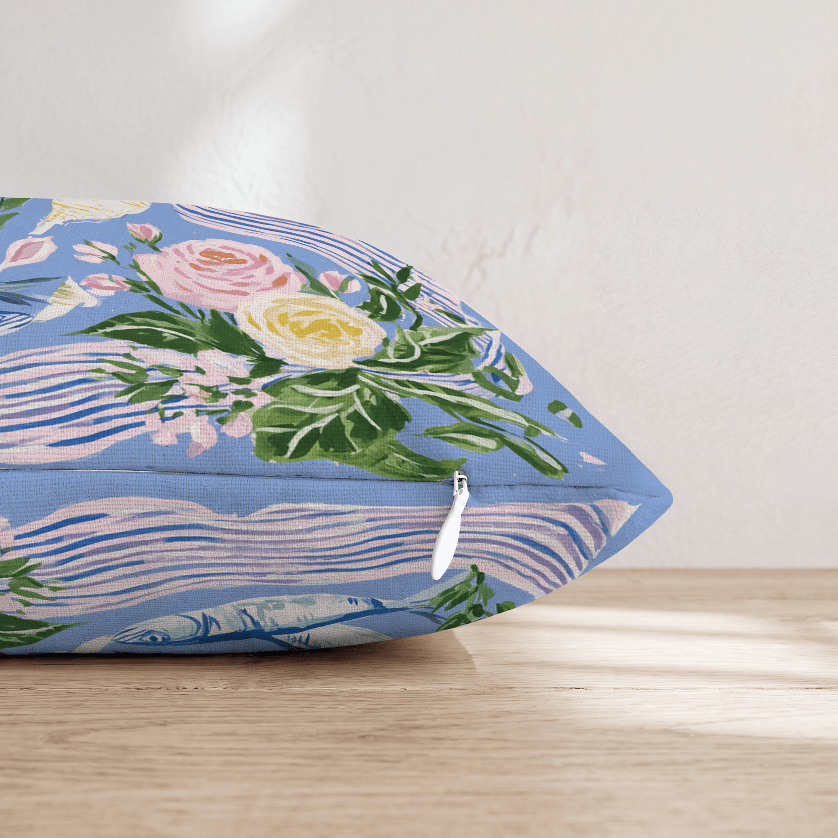 Nautical Collage Throw Pillow - Hillcroft Home