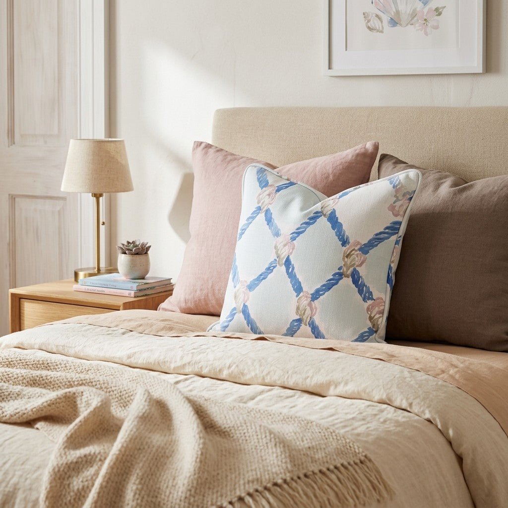 Nautical Rope Repeat Throw Pillow - Hillcroft Home