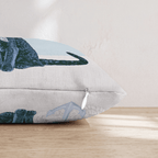 Nautical Russian Blue Throw Pillow - Hillcroft Home