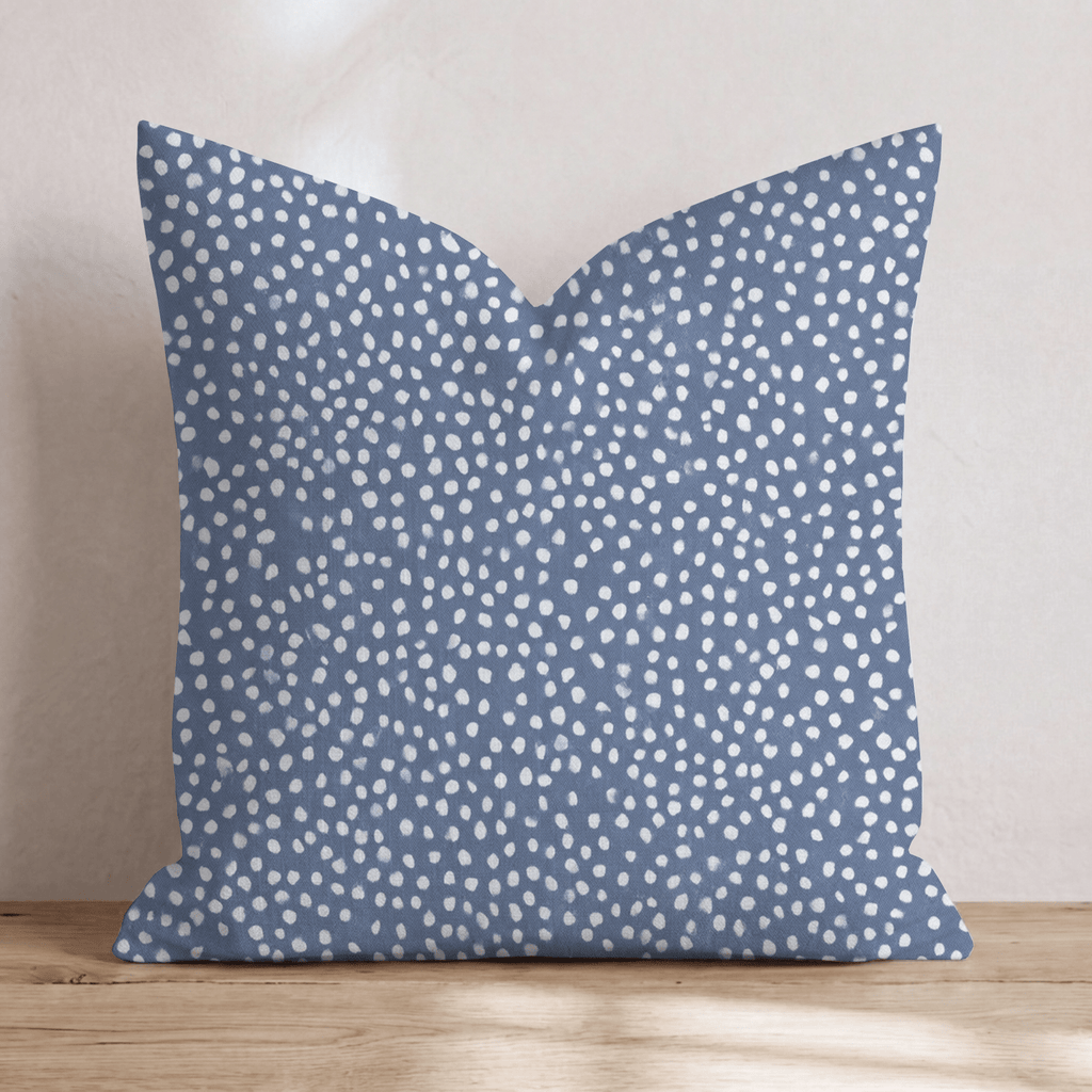 Navy Blue Fawn Throw Pillow throw pillow - Hillcroft Home