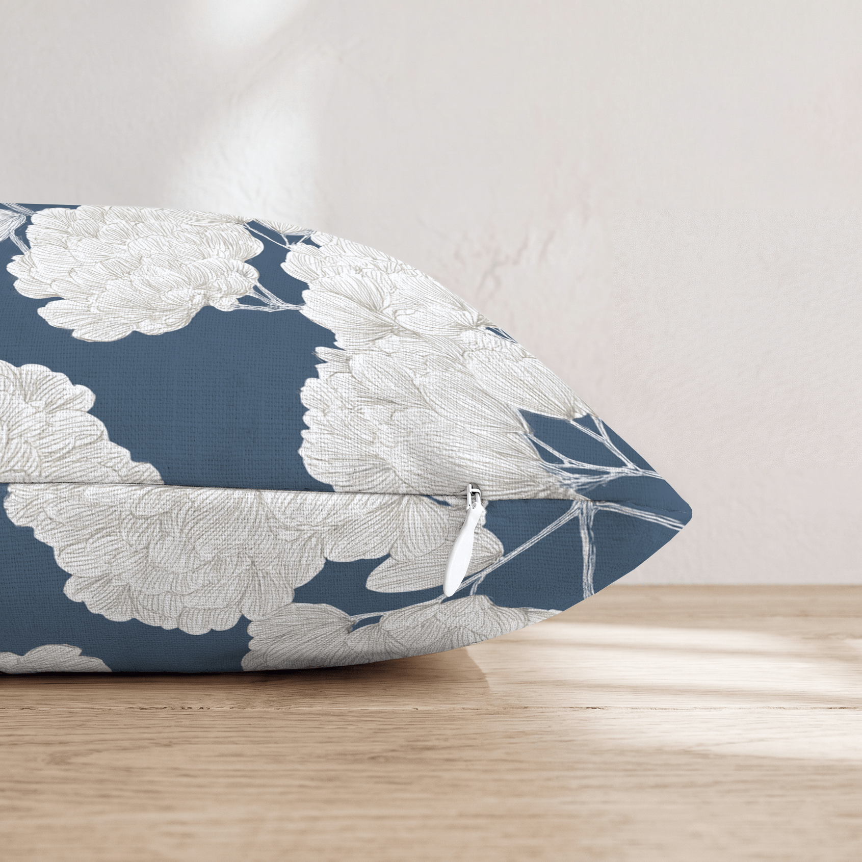 Navy Blue Sunrise Throw Pillow - Hillcroft Home