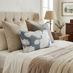 Navy Blue Sunrise Throw Pillow - Hillcroft Home