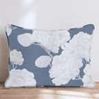 Navy Blue Sunrise Throw Pillow - Hillcroft Home