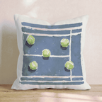 Navy Tennis Court Throw Pillow - Hillcroft Home