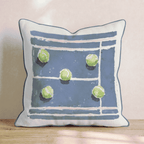 Navy Tennis Court Throw Pillow - Hillcroft Home