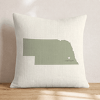 Nebraska State Capital Throw Pillow - Hillcroft Home