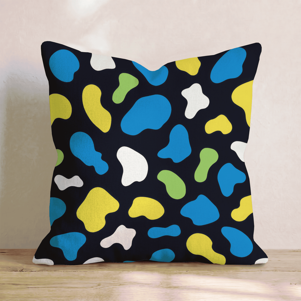 Neon Cow Party Throw Pillow - Hillcroft Home